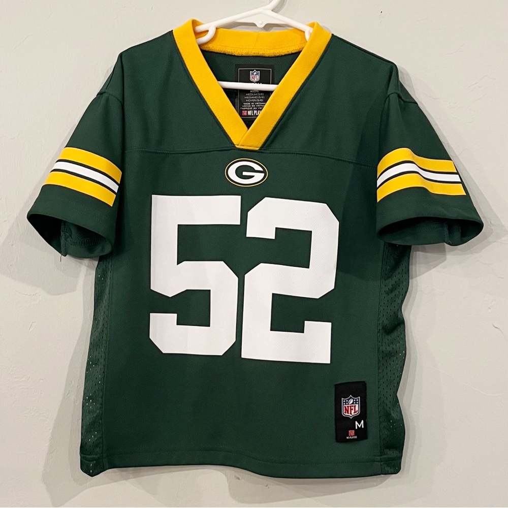 NFL Team Apparel Green Bay Packers Football Jersey Toddler Kids Size 5/6